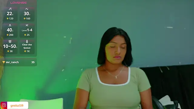 Snapshot of _Gretta chatting on 1, 10, 2025 Gretta online show from 1, 10, 2025