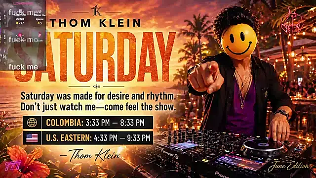 Snapshot of thomklein chatting on 13, 6, 2026 thomklein online show from 13, 6, 2026