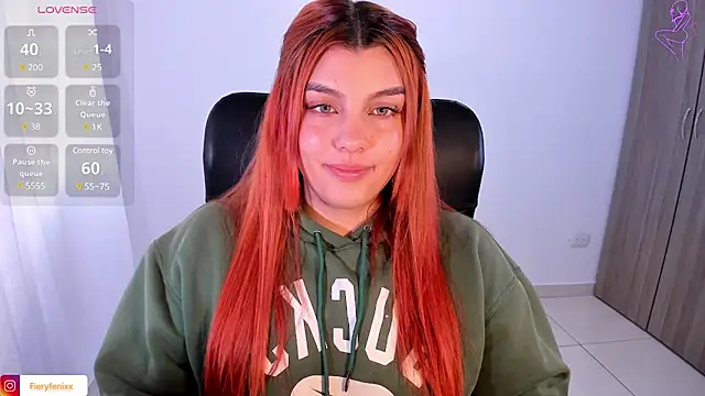 Fieryfenixx online show from 30, 1, 2025