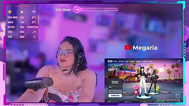 MegariaB online show from 23, 2, 2026