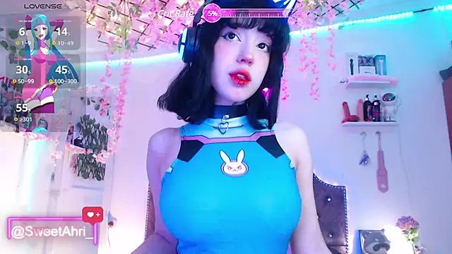 Snapshot of SweetAhri chatting on 10, 3, 2025 SweetAhri online show from 10, 3, 2025