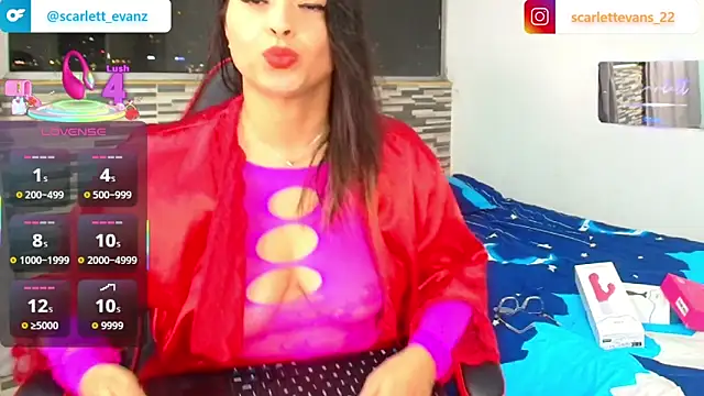 Scarlett Evanz online show from 7, 4, 2026