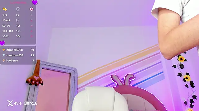 Evie Clark online show from 7, 1, 2025