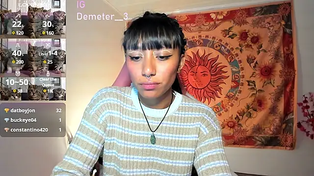 Snapshot of Demeter__ chatting on 12, 2, 2025 Demeter online show from 12, 2, 2025