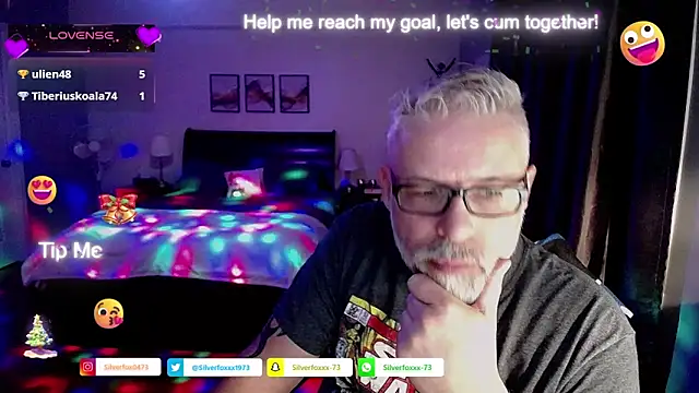 Snapshot of Silverfoxxx-73 chatting on 15, 12, 2024 Silverfoxxx-73 online show from 15, 12, 2024