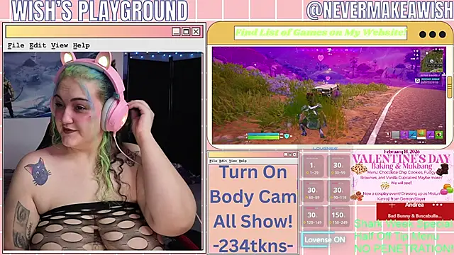 Snapshot of nevermakeawish chatting on 12, 2, 2026 nevermakeawish online show from 12, 2, 2026