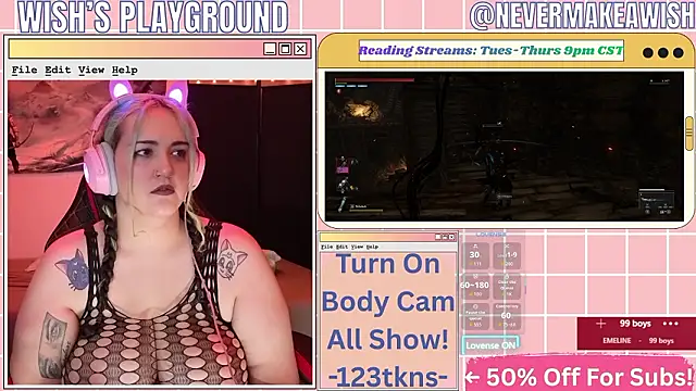 Snapshot of nevermakeawish chatting on 7, 3, 2026 nevermakeawish online show from 7, 3, 2026