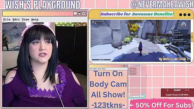 Snapshot of nevermakeawish chatting on 10, 3, 2026 nevermakeawish online show from 10, 3, 2026