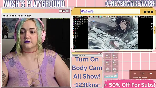 Snapshot of nevermakeawish chatting on 15, 3, 2026 nevermakeawish online show from 15, 3, 2026