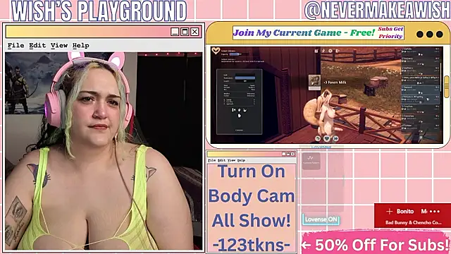 Snapshot of nevermakeawish chatting on 19, 3, 2026 nevermakeawish online show from 19, 3, 2026