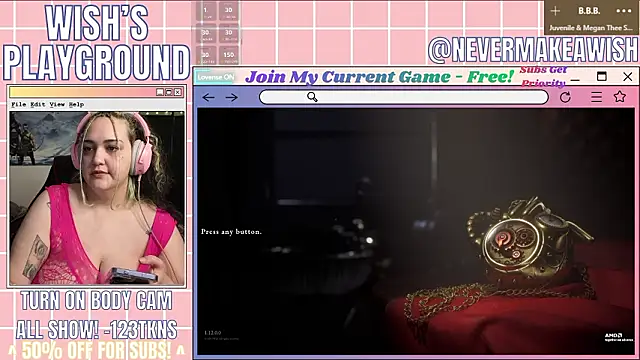 Snapshot of nevermakeawish chatting on 20, 3, 2026 nevermakeawish online show from 20, 3, 2026