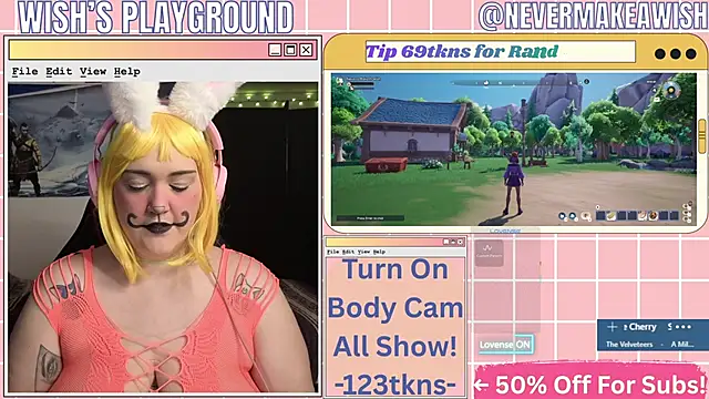 Snapshot of nevermakeawish chatting on 24, 3, 2026 nevermakeawish online show from 24, 3, 2026