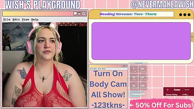 Snapshot of nevermakeawish chatting on 28, 3, 2026 nevermakeawish online show from 28, 3, 2026