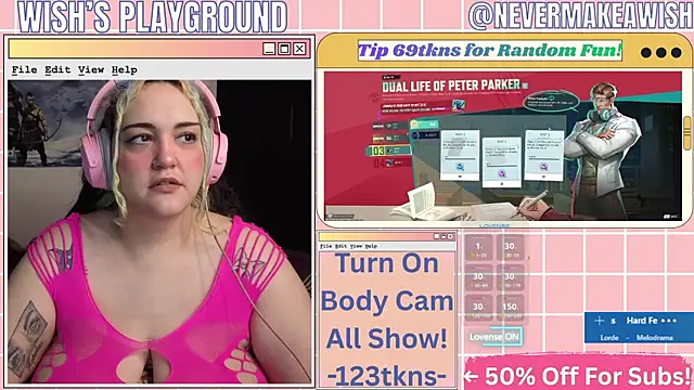 Snapshot of nevermakeawish chatting on 29, 3, 2026 nevermakeawish online show from 29, 3, 2026