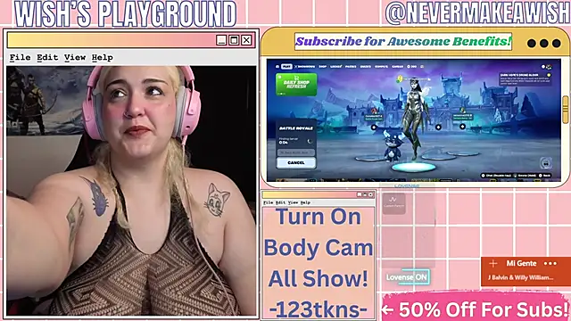 Snapshot of nevermakeawish chatting on 4, 4, 2026 nevermakeawish online show from 4, 4, 2026