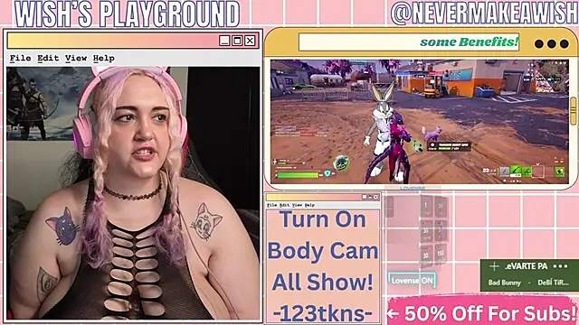 Snapshot of nevermakeawish chatting on 9, 4, 2026 nevermakeawish online show from 9, 4, 2026