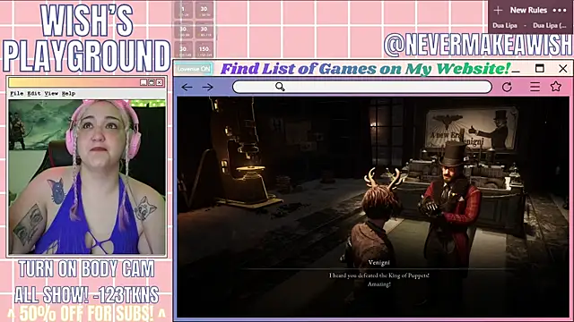 Snapshot of nevermakeawish chatting on 10, 4, 2026 nevermakeawish online show from 10, 4, 2026