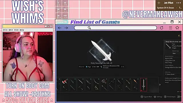 nevermakeawish online show from 15, 5, 2026