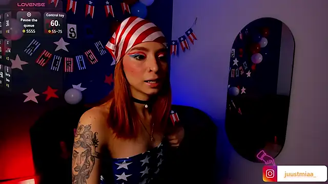 Snapshot of Justmia69 chatting on 5, 7, 2026 Justmia69 online show from 5, 7, 2026