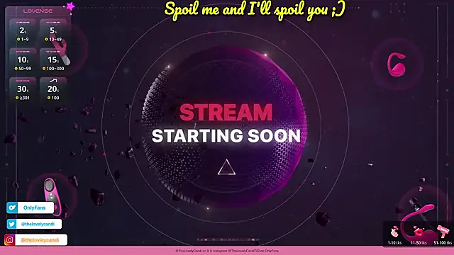 TheLovelyCandi online show from 3, 3, 2026