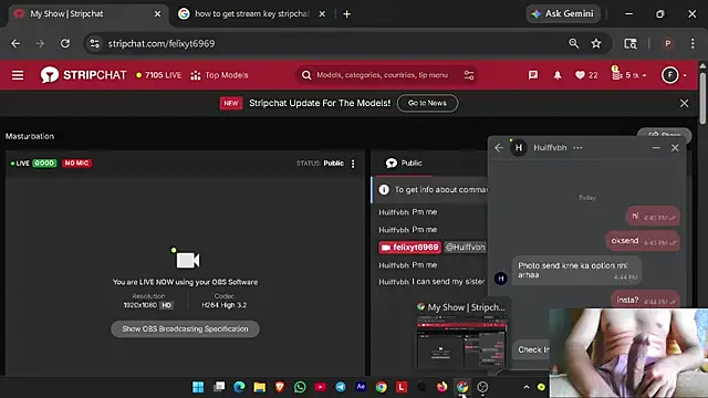 Snapshot of felixyt6969 chatting on 15, 4, 2026 felixyt6969 online show from 15, 4, 2026