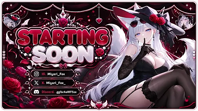 Snapshot of MiyariFox chatting on 8, 7, 2026 MiyariFox online show from 8, 7, 2026