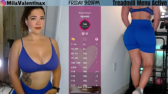 Snapshot of MilaValentina chatting on 18, 4, 2026 MilaValentina online show from 18, 4, 2026