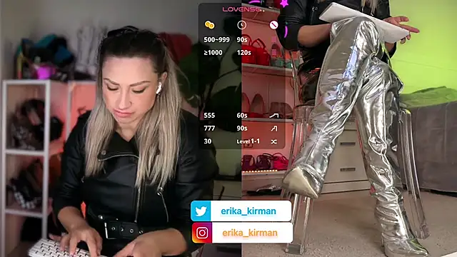 Erika Kirman online show from 3, 2, 2026