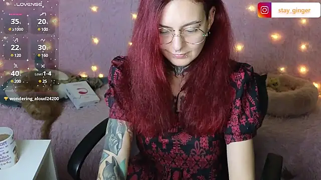 Ginger Stay online show from 9, 1, 2025
