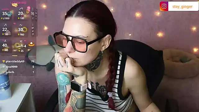 Ginger Stay online show from 21, 1, 2025