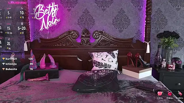 BettyNoir online show from 4, 3, 2025