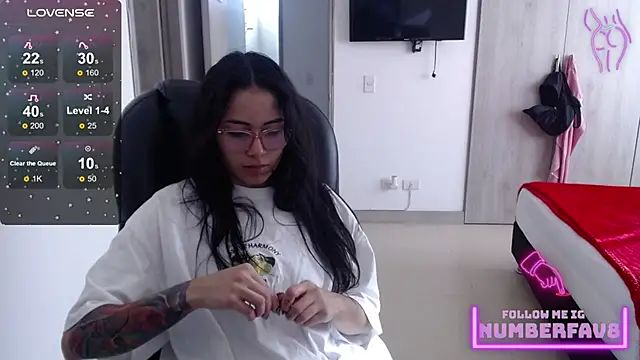 Snapshot of numberfav8 chatting on 18, 1, 2025 numberfav8 online show from 18, 1, 2025