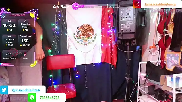 LaInsaciableIntensa online show from 3, 5, 2026