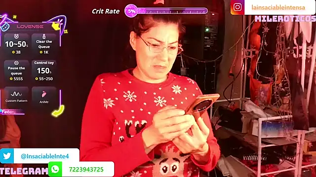 LaInsaciableIntensa online show from 6, 5, 2026