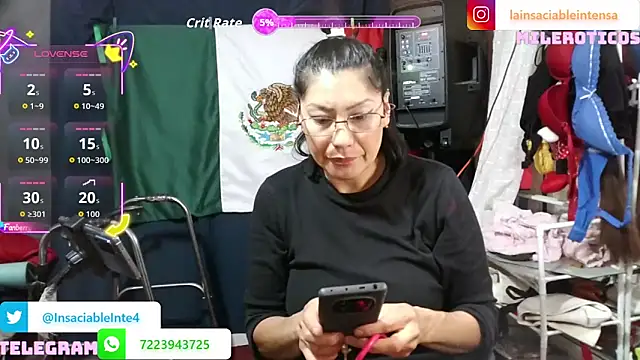 LaInsaciableIntensa online show from 15, 6, 2026