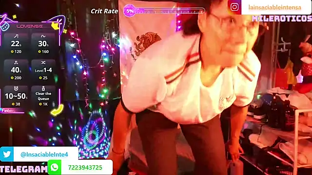 LaInsaciableIntensa online show from 20, 6, 2026