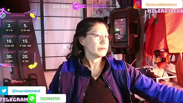 LaInsaciableIntensa online show from 22, 6, 2026