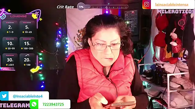 LaInsaciableIntensa online show from 22, 6, 2026