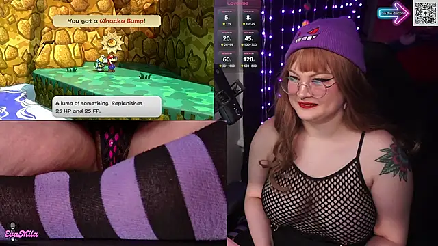 Snapshot of evamila chatting on 18, 12, 2025 evamila online show from 18, 12, 2025