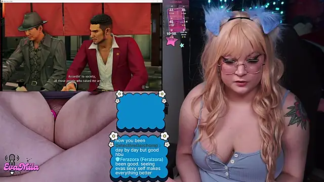 Snapshot of evamila chatting on 3, 3, 2026 evamila online show from 3, 3, 2026