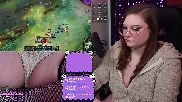 Snapshot of evamila chatting on 15, 3, 2026 evamila online show from 15, 3, 2026