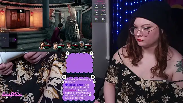 Snapshot of evamila chatting on 17, 3, 2026 evamila online show from 17, 3, 2026