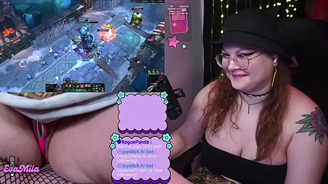 Snapshot of evamila chatting on 23, 3, 2026 evamila online show from 23, 3, 2026