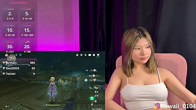 Snapshot of kawaiichaan chatting on 15, 12, 2024 kawaiichaan online show from 15, 12, 2024