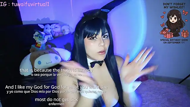 Snapshot of TuWaifuVirtual1 chatting on 11, 9, 2025 TuWaifuVirtual1 online show from 11, 9, 2025